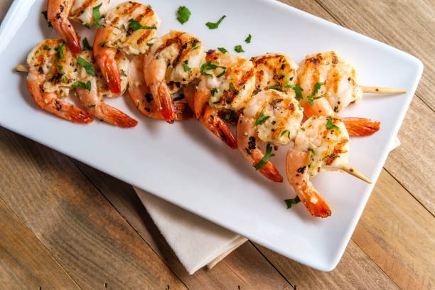 Brochette de gambas